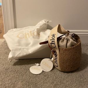 NWT Chloe Woody Basket Bag